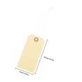 thumbnail image 2 of unbranded 100Ud Etiquetas Para Colgar Ropa En Papel Amarillo Resistentes Fáciles De Y Llevar, 2 of 8