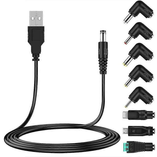 Universal 5v Usb Cord, Usb To Dc Cable With 8 Types Connectors For Android Phones, , Bank, Toy