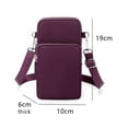thumbnail image 2 of Small Crossbody Bags Purses , Crossbody Handbags Cell Phone Wallet Travel Purse, Shoulder Bag-Dark purple, 2 of 5