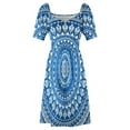 thumbnail image 4 of Mandala Robe Bleue Robe style Coréen Robe de Fée Robes de Plage, 4 of 4