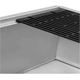 thumbnail image 6 of Ruvati Silicone Coated Foldable Drying Rack for Workstation Sinks Dish Mat Trivet Window Pane Design - RVA1397, 6 of 7