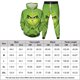thumbnail image 2 of Disfraz Premium Traje de pantalón de 2 piezas con patrón de monstruo de pelo verde, traje de calle holgado para mujer Ygjytge Verde T XL para Mujer, 2 of 5