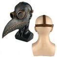 thumbnail image 5 of Plague Doctor Halloween Costume Bird Long Nose Beak PU Leather Steampunk, 5 of 7