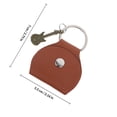 thumbnail image 2 of COMPUKAS Brown Guitar Pick Keychain Holder Lightweight Portable Plectrum Bag for Guitar Decor, 2 of 6