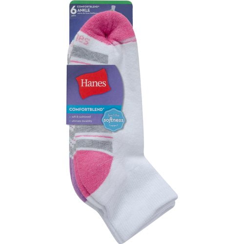 Women's ComfortBlend Ankle Socks, 6 Pack - Walmart.com