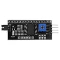 thumbnail image 2 of LCD1602 Adapter Module, 5V Contrast Ratio Adjustment Potentiometer I2C Interface LCD Adapter, Backlight Practical For 0X20 4-Wire Output, 2 of 8