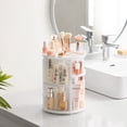 thumbnail image 4 of Organizador de maquillaje HBlife 360, giratorio, ajustable, blanco, 4 of 8