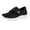 Black, variant on NOKIO Women‘s Summer Mesh Sneakers Lightweight S𝗅ip On L𝗈afers Adjustable Strap Casual Shoes Comfortable We𝖽ge Athlet𝗂c Shoes Breathable Knit Walking Shoes