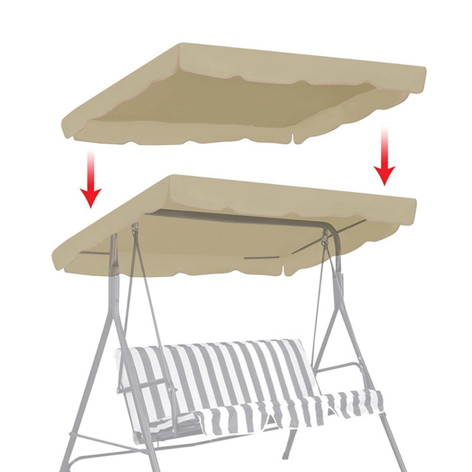 Sunrise Outdoor Patio Swing Canopy Replacement Top Com