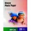 SEPOMs Premium Glossy 8.5" x 11" 200g/m2 Photo Paper, 20 Sheets