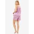 thumbnail image 2 of Dreams & Co. Plus Size 2-Piece Short PJ Set, 2 of 6