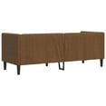thumbnail image 6 of vidaXL Chesterfield Sofa 3-Seater Brown Faux Suede Leather, 6 of 9