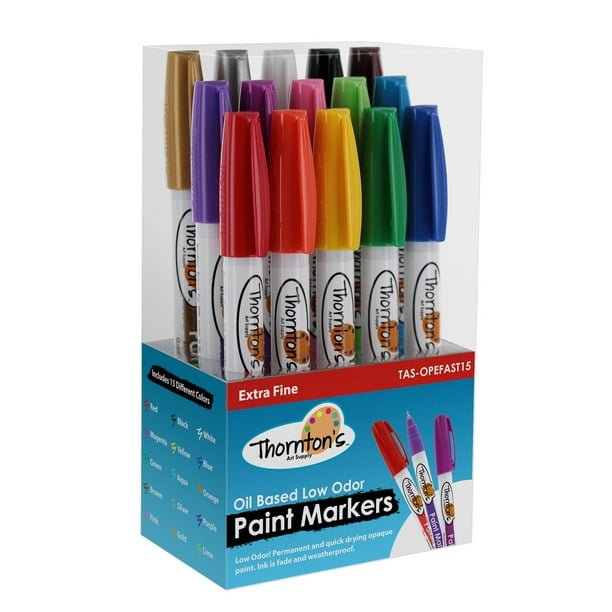 Thornton's Art Supply OilBased Paint Marker, Extra Fine Point
