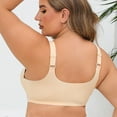 thumbnail image 6 of XFHLMJFF Bras for Women Soft Casual Adjustable Breathable Top Underwear Without Steel Ring Gathering Plus Size Everyday Bra, 6 of 9