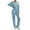 Blue, variant on yunLCZ Nightgowns for Women Women's 2024 Fashion Casual Straight Leg Pants Loose V Neck Knit Set Nightdress for women
