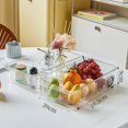 thumbnail image 3 of Lipstore Fridge Drawers Fridge Organizer on Wheels Clear Pull Out Pantry Storage Bins 2 Piece, 3 of 11