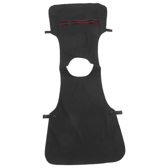 Pawsdot Black Sleeveless Beauty Apron with Front Pockets for Home Use 1Pc