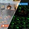 thumbnail image 3 of Btargot Dinosaur Zipper Comforter Set Twin for Boys Glow-in-the-Dark Plush Dino Pattern Bedding Set, 3 of 12
