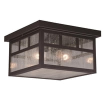 11.5 in. Mission Outdoor Flush Mount in Oil Burnished Bronze