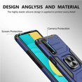 thumbnail image 2 of Compatible with LG Stylo 7 5G Case with [2 Pack] Tempered Glass Screen Protector, FYBTO [Military-Grade] Protective Armor Phone Case with Magnetic Ring Kickstand for LG Stylo 7 5G, Green, 2 of 7