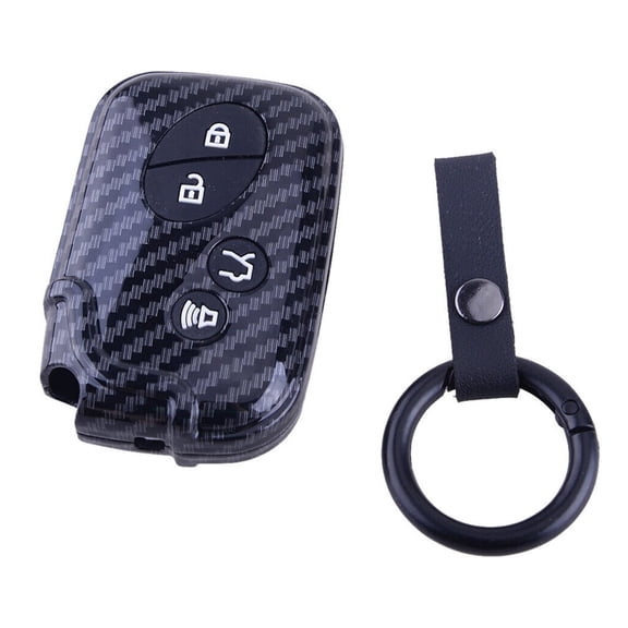 Carbon Fiber Look Key Fob Case Cover Shell Fits For Lexus Gx Lx Rx Es Is Gs Ls Fangkenuo