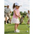 thumbnail image 4 of BemeyourBBs Toddler Baby Girl Golf Outfit Infant Baby Girl Summer Clothes Ribbed Sleeveless Half Button-up Collared Veast Tank Tops and Pleated Skirts Set Toddler Girls 2 Piece Summer Outfit, 4 of 8