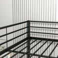 thumbnail image 3 of Full over Full Bunk Beds, Metal Bunk Beds Full Over Full for Teens, Full Size Bunk Bed No Box Spring Needed, Black, 3 of 9