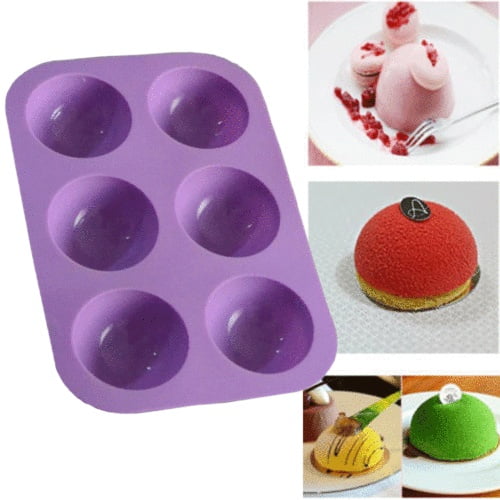 Silicone Cupcake Mousse Muffin Pan Pudding Pastry Bakeware Cake Baking Tray Mold