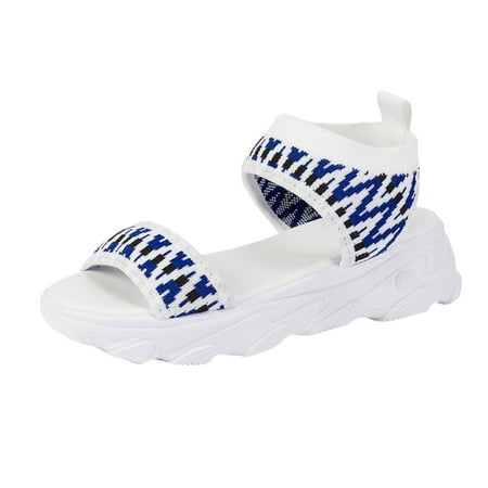 

Summer New Casual Shoes Hollow Peep Toe Mesh Platform Sandals