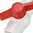 thumbnail image 5 of PVC Ball Valve Connector Spigot Kit G1 with Bulkhead Fitting Adapter White Red for Water Tank, 5 of 5