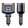 thumbnail image 2 of Car Chargers 145W High Power Charging Adapter 2-Socket Power Splitter 12-24V with PD45W+Type-C+2 USB Ports LED Voltage Display for Car Truck SUV, 2 of 9
