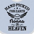 thumbnail image 4 of Inktastic Handpicked for Earth by My Nonna in Heaven with Angel Wings Boys or Girls Baby Bib, 4 of 4