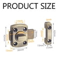 thumbnail image 5 of Widely Used Rotate Bolt Latch, Security Door Lock With Unique Turn Knob Design, Zinc Alloy Construction Ensures Quality And Longevity, Suitable For Left Or Right Handed Doors, 5 of 5