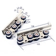 thumbnail image 4 of Riwesomey 2 unids/set rodillo de puerta corredera 4/8 ruedas Hardware rueda de madera pista polea suministros para el hogar accesorios de Metal Herramientas y ferretería 138x25x60mm, 4 of 6