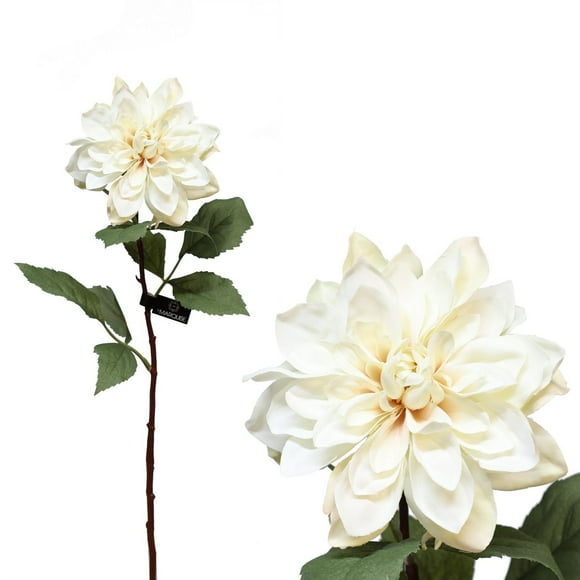 Danson Decor, Dahlia Flower Stem, Cream