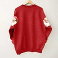 thumbnail image 4 of Lorytime Sweatshirt for Women Crewneck Christmas Santa Claus Print Shirt Long Sleeve Pullover Tops for Festive, 4 of 4