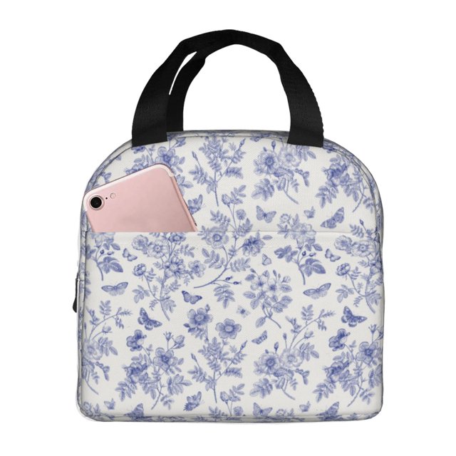 Disketp Floral Butterfly Bolsa Térmica para Almuerzo para Hombre y Mujer, Ideal para Trabajo, Senderismo y Picnic