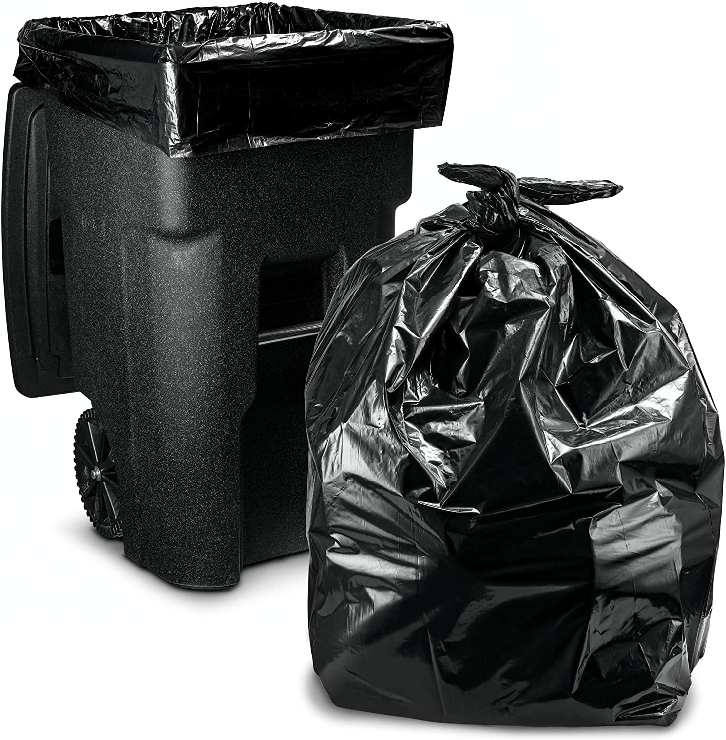 Heavy Duty Black Bin Liners Thick Rubbish Refuse Sacks Strong Large