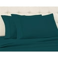 thumbnail image 4 of Luxury Bed Sheets Set - 800 Thread Count 100% Egyptian Cotton Sheets - 4 Piece Sheet Set Fits Mattress Upto 24 Inch Deep Pocket Sateen Weave for Soft Fitted Sheet - Teal Solid Twin XL Size, 4 of 6