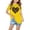 Yellow, variant on Spazoro Kids Girls T-Shirts Tee, Love Printed Short Sleeve Basic Crew Neck Summer Casual Tops for Child Girls Black Size 3 T