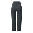 thumbnail image 5 of Sngxgn Wide Leg Pants for Women Pants with Pockets High Waist Work Business Casual Sweatpants(Grey,XL), 5 of 6