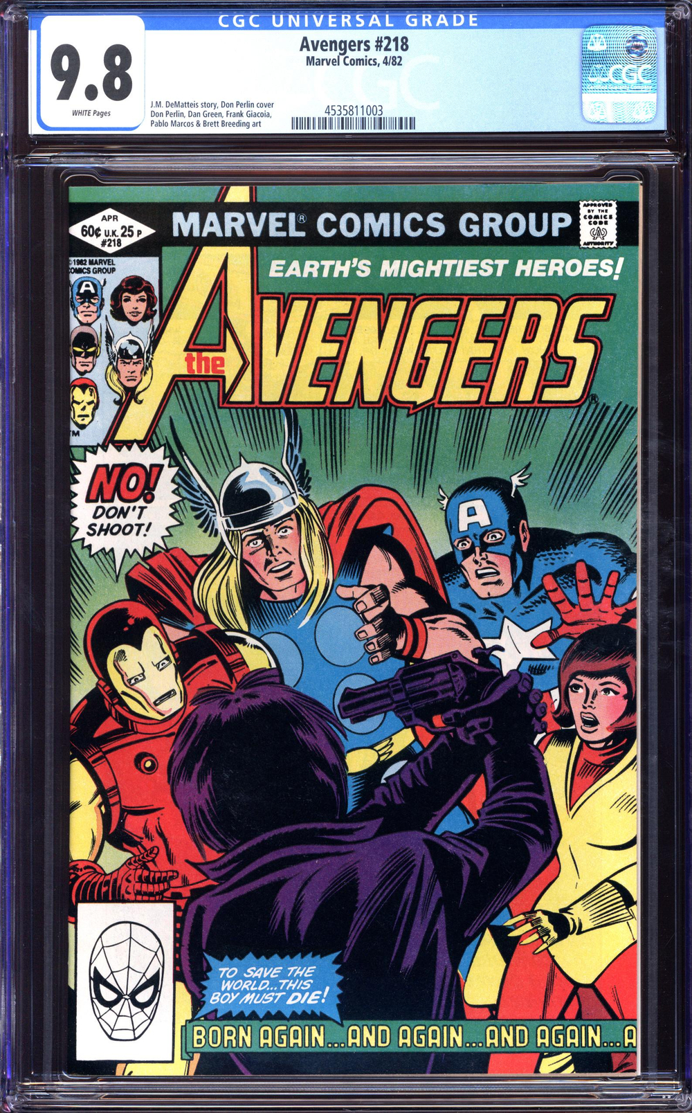 Cover of The Avengers #218