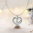thumbnail image 3 of Women's Infinity Double Heart Necklace Forever Love Jewellery for Women 925 Sterling Silver Ladies Pendant Necklace Anniversary Birthday Mother's Day Jewelry Gifts for Mum Her Wife Girlfriend, 3 of 5