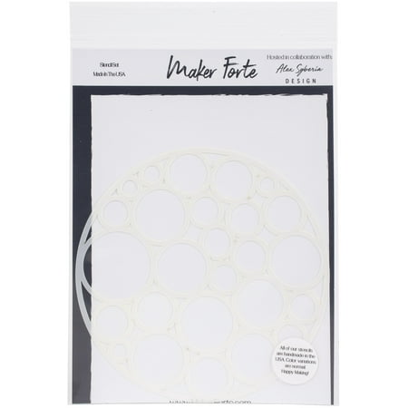 UPC: 0618528390147 | Maker Forte Stencils By Alex Syberia Design 6 X6 -Going In Circles
