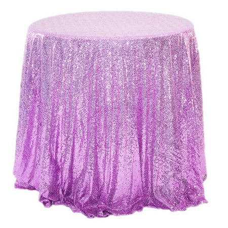 

Sequins Table Cloth Glitter Sparkly Fabric Round Table Cover for Birthday Party