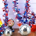 thumbnail image 7 of Topboutique Patriotic Tinsel Garland 4th of July Garland Decor 52.5 ft Red White Blue Garland Star Ornaments Metallic Garland for Independence Day Memorial Day Veteran's Day(8 Pcs-6.56 ft/Pc), 7 of 7