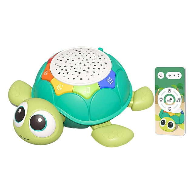 Juguetes musicales de tortuga para gatear Hugo aprendizaje temprano con temporizador