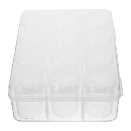 WORGEOUS 1 Set Individual Bead Bottle with Box Loose Beads Container Multi-function Beads Organizers