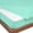Aqua Blue, variant on Zip-On Fitted Sheet Set - Designed for Mattresses with Up to 8" Inch Deep Pockets - Includes 1 Fitted Sheet Base and 2 Zip-On Sheets Twin XL Size - 600 TC - Turquoise Color