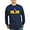 Navy, variant on CafePress - Ukrainian Flag With Fist Long Sleeve T Shirt - Long Sleeve Dark T-Shirt